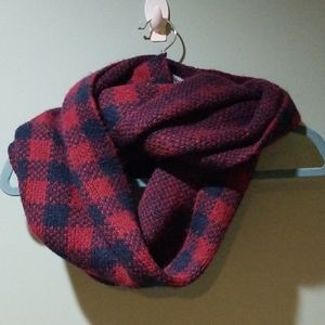 Express windowpane plaid infinity scarf NWT